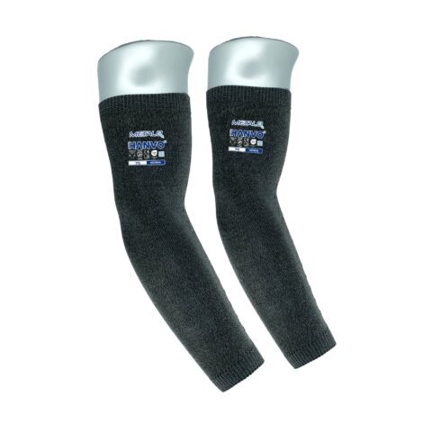 HANVO’s ergonomically shaped 18‑gauge polyester‑MetalQ cut‑resistant arm sleeve provides ANSI A4 cut‑level D forearm protection with outstanding dexterity. At 35 cm length, it balances coverage and flexibility for repetitive‑motion jobs, reducing operator hand fatigue. Lightweight, highly breathable seamless knit minimizes skin irritation and supports all‑day comfort. This mid‑length forearm protective sleeve is ideal for glass handling, metal fabrication, machinery and equipment, facility maintenance and warehousing operations.