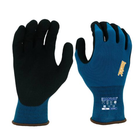 Discover HANVOโs 15-gauge nylon spandex, ANSI & EN388 certified slip-proof sandy foam nitrile safety glove, ultra flexible, breathable and wear-resistant for long-hour industrial use. Ideal for automotive, facility maintenance, machinery equipment, transport warehousing and glass & building materials processing.