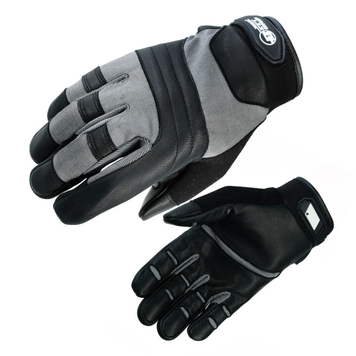HANVO 18‑gauge MetalQ liner ANSI A4 EN388 cut‑resistant glove. Goat‑leather palm provides 1200‑cycle level‑2 abrasion resistance for reliable service life. Soft goat leather paired with MetalQ knit delivers excellent breathability and fingertip dexterity. Dual‑layer reinforcement on fingertips and knuckles supplies extra impact‑abrasion protection. Ideal for metal fabrication, assembly work, glass handling, facility maintenance.
