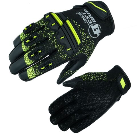 HANVO 18-gauge medium-duty work glove built with super stretchy yarns and 3D knit construction for a flexible, breathable, ergonomic fit. Lightweight suede fabric palm delivers softness and dexterity; 5mm Thermoplastic Rubber (TPR) at the knuckles provides reliable impact protection. Full silicone printing on the palm offers excellent anti-slip grip and long-lasting durability. Ideal for light construction, facility maintenance, power tool operation, automotive repair.