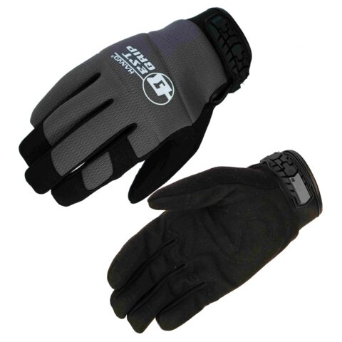 HANVO 18‑gauge vibration‑release work glove with stretch birdseye shell for great dexterity and breathability. 5 mm foam padding absorbs shock and vibration generated by handheld power tools. Synthetic‑leather palm reaches EN388 Level 2 abrasion resistance (1600 cycles). Elastic SBR cuff with hook‑and‑loop pull tab for adjustable secure fit. Ideal for power‑tool operation, facility maintenance, construction, automotive repair.