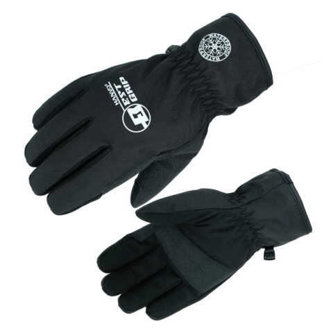 HANVO 18-gauge heavy cold-weather work glove with 3M Thinsulate™ 150G insulation for enhanced warmth in low-temperature environments. 360° TPU membrane construction provides full waterproof and windproof protection. Oxford fabric back with waterproof TPU membrane blocks cold wind; synthetic leather palm with PVC reinforcement delivers durable abrasion resistance. Ideal for outdoor winter construction, cold storage, snow removal, utility maintenance.