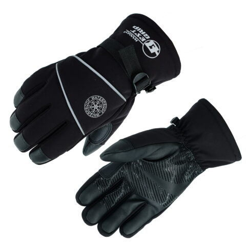 HANVO 18-gauge cold-weather work glove with 3M Thinsulate™ 150G & 200G dual insulation, trapping body heat while allowing moisture escape for all-day warmth. Soft two-way stretch fabric back with waterproof TPU membrane blocks cold wind; 360° full TPU membrane construction keeps the glove fully waterproof while maintaining breathability. Synthetic leather palm reinforcement with silicone printing delivers excellent anti-slip grip and durable abrasion resistance. Ideal for outdoor winter construction, cold storage handling, utility maintenance, logistics.