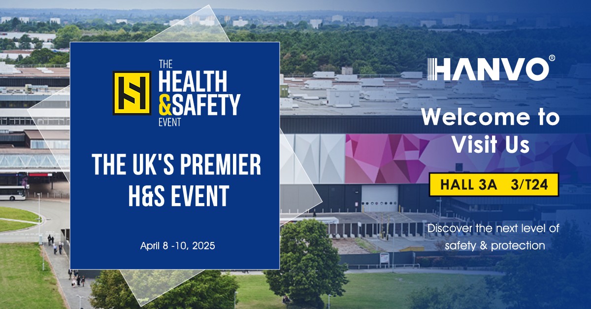 HANVO at The Health & Safety Event 2025, Hall 3A, 3/T24, showcasing safety gloves